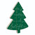 18" Green and White "Merry and Bright" Christmas Tree Cutout Wall Decor - IMAGE 2