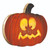 17" Orange and Yellow Spooked Jack O-Lantern Hanging Pumpkin Halloween Wall Decor - IMAGE 2