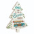 18" White and Blue "Always Take the Scenic Route" Christmas Tree Cutout Wall Décor - IMAGE 2