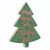 18" Green and Red "Rocking Around the Tree" Christmas Tree Cutout Wall Decor - IMAGE 2