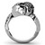Men's Double Skull Stainless Steel Shaped Ring - Size 10 (Pack of 2) - IMAGE 3