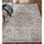 5' x 7' Floral Rectangular Area Throw Rug - Gray and Blue - IMAGE 1