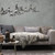 Sculptural Iron Flight of Birds Wall Art - 42" - Gray - IMAGE 1