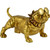 16" Gold Spike Collared Standing Bulldog Statue - IMAGE 1