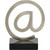 7" Black Traditional Statue with Commercial at Symbol | Christmas Central