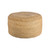 Braided Natural Jute Round Pouf Ottoman - 24" - Beige - IMAGE 2
