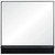 Framed Square Wall Mirror and Storage Shelf - 35" - Black - IMAGE 2