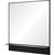Framed Square Wall Mirror and Storage Shelf - 35" - Black - IMAGE 3