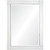 Offset Cornered Rectangular Framed Wall Mirror - 32” - White - IMAGE 2