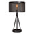 27" Black Tripod Table Lamp with Wire Mesh Shade - IMAGE 1