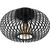 1-Light Geometric Cage Ceiling Light Fixture - 9" - Black - IMAGE 5