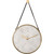 19" Gold and White Timeless Design Marble Wall Clock - IMAGE 1