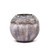 7" Gray and Silver Horizontal Twigs Round Glass Vase - IMAGE 1