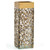 11.75" Gold Abstract Scribble Line Square Glass Vase - IMAGE 1