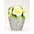 7.75" Yellow and Silver Rose Flowers Glass Vase - IMAGE 1