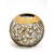 7" Gold Abstract Scribble Line Round Glass Vase - IMAGE 2