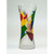 11" Yellow and Red Abstract Tabletop Glass Vase - IMAGE 2