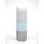 11" Gray and White Minimalist Cylindrical Glass Vase - IMAGE 1