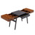 51.25" Brown and Black Durable Rectangular Writing Desk