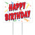 16.5" Red, Blue, and White Rectangular "Happy Birthday" Yard Sign - IMAGE 1