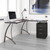 59" Espresso Brown Unique Techni Mobili Modern L-Shaped Computer Desk with Cabinet and Storage - IMAGE 5