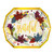 Pack of 12 Decagonal "Thankful" Paper Dessert Plates 7.5" - IMAGE 1