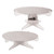 Metallic Paper Cake Stands - 12.5" - Silver - Set of 2 - IMAGE 1