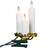 Dripping Clip On Candle Cluster Christmas Lights - 6.5' Green Wire - 21ct - IMAGE 2