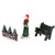 7-Piece Christmas Village Figurine and Tree Display Set - IMAGE 5