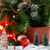 LED Lighted Frosted Mini Bottle Brush Pine Christmas Village Trees - 6" - Set of 2 - IMAGE 2