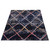 6.5' x 9.5' Geometric Trellis Rectangular Area Throw Rug - Navy Blue and Off White - IMAGE 3
