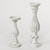 Set of 2 Antique White Unique Tall Candle Stick Holder, 16.25" - IMAGE 2