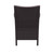 35.5" Brown Patio Dining Arm Chair with Sunbrella White Cushion - IMAGE 5