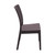 34" Brown Patio Wickerlook Stackable Dining Chair - IMAGE 4