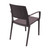 32" Brown Outdoor Patio Wickerlook Dining Arm Chair - IMAGE 2
