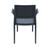 32" Gray Outdoor Patio Wickerlook Dining Arm Chair - IMAGE 5