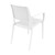32" White Outdoor Patio Wickerlook Dining Arm Chair - IMAGE 2