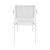32" White Outdoor Patio Wickerlook Dining Arm Chair - IMAGE 5