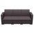 55" Brown Outdoor Patio Sofa with Natural Beige Sunbrella Cushion - IMAGE 3