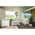 5 Piece White Outdoor Patio Sectional with Natural Beige Sunbrella Cushion 81.5" - IMAGE 6