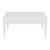 36" White Outdoor Patio Wickerlook Rectangular Coffee Table - IMAGE 2