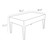 36" White Outdoor Patio Wickerlook Rectangular Coffee Table - IMAGE 4