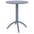 29" Gray Durable Round Outdoor Patio Dining Table - IMAGE 1