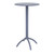 42.5" Gray Durable Round Outdoor Patio Bar Table - IMAGE 1
