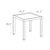 5-Piece Taupe Brown Stackable Square Outdoor Patio Dining Set 33" - IMAGE 5