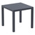 31.5" Gray Square Outdoor Patio Dining Table - IMAGE 1