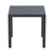 31.5" Gray Square Outdoor Patio Dining Table - IMAGE 2