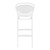 41.75" White Outdoor Patio Bar Stool - IMAGE 5