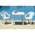 31" White Square Outdoor Patio Dining Table - IMAGE 4