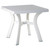 31" White Stable Square Outdoor Patio Dining Table - IMAGE 1